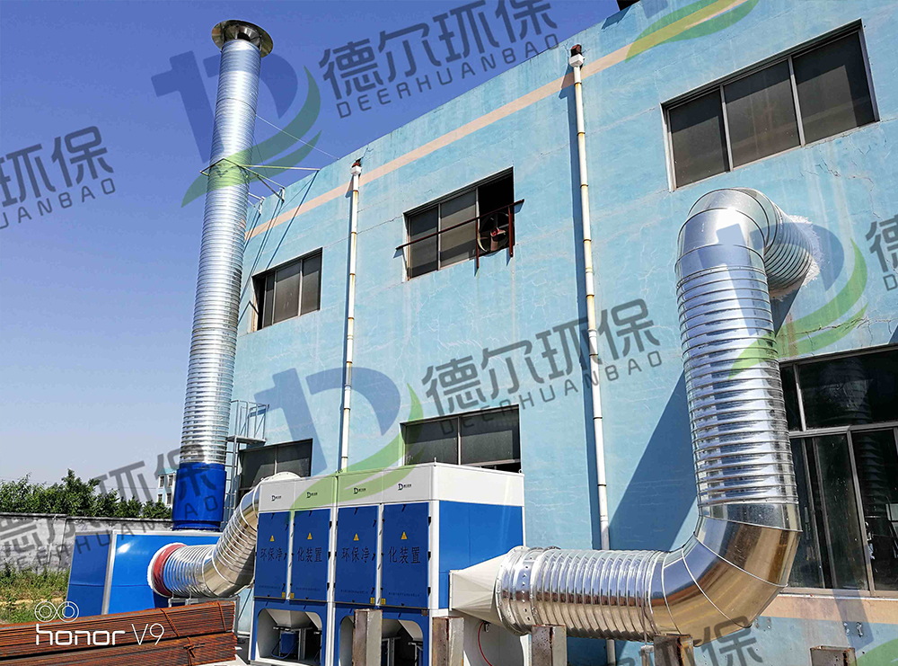 青岛某钢结构公司烟尘治理工程竣工